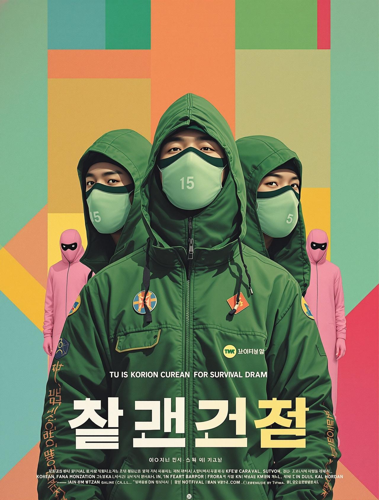 鱿鱼游戏 - 韩国影院电视剧海报